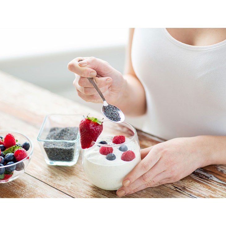 Hạt chia đen Nutiva nhập khẩu từ Mỹ gói lẻ 100g hàng chuẩn không tạp chất date 2023
