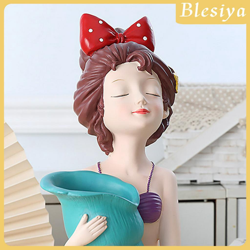 (Hàng Mới Về) Bình Hoa Trang Trí Nội Thất Hình Cô Gái Xinh Xắn