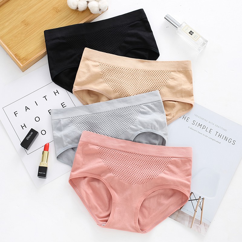 Combo 4 Quần Lót Nữ Kháng Khuẩn Xuất Nhật, quần sịp nữ cao cấp - có túi ZIP