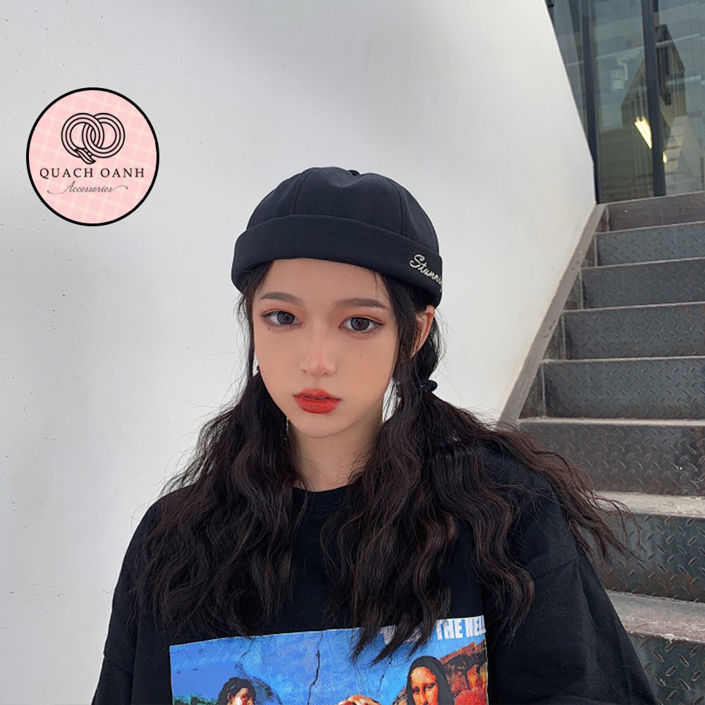 [Mã SKAMCLU8 giảm 10% cho đơn từ 100K] Mũ quả dưa địa chủ beanie không vành in chữ Stunning - MU59