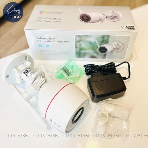 Camera Wifi IP ngoài trời, trong nhà EZVIZ C3TN 3.0M. Hỗ trợ đèn còi báo động, có màu sắc ban đêm,âm thanh 2 chiều
