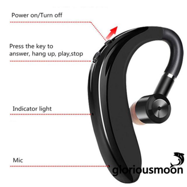 Tai nghe bluetooth thể thao xoay 180 độ dùng được cho cả 2 tai
