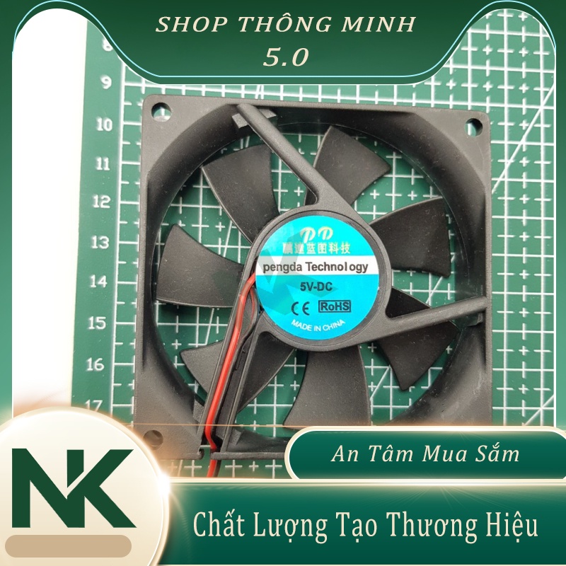 Quạt Tản Nhiệt 5V 8x8CM 3200RPM 2 Chân Quạt làm mát điện thoại máy tính ShopThongMinh