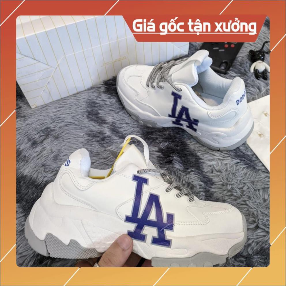 Giày thể thao nam nữ Sneaker MLB LA Xịn sò Full phụ kiện, Giầy MlB đi bộ, đi chơi, tập GYM