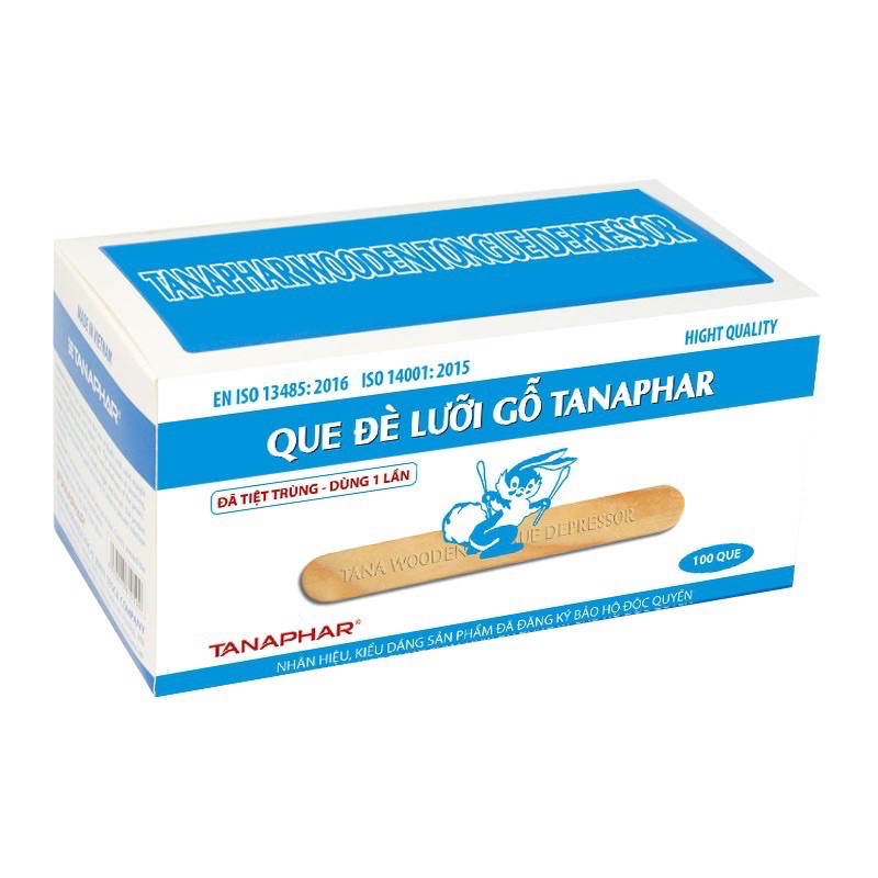 Que đè lưỡi gỗ Tarnarphar ( 1 hộp 100 cái )