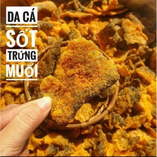 Snack Da Cá Hồi sốt trứng muối Rong biển hũ 200g