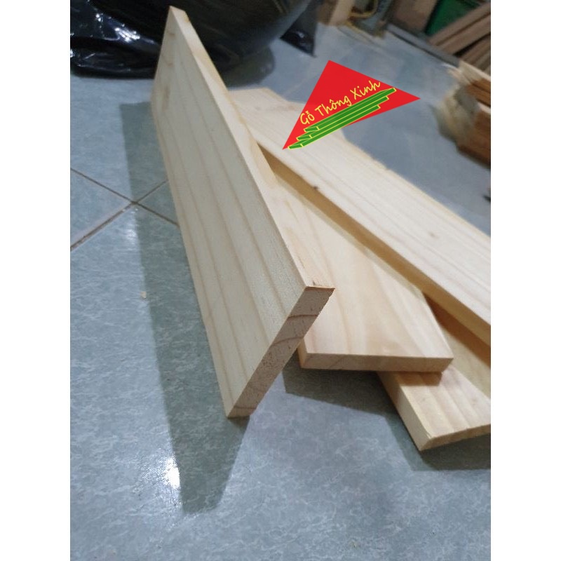 Bó 5 thanh gỗ thông mới đẹp dài 50cm rộng 10cm dày 1.5cm đã bào láng đẹp 4 mặt rất phù hợp decorde, làm hộp, làm kệ mini