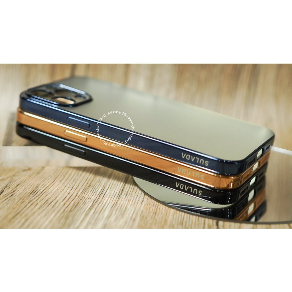 Ốp lưng cao cấp Sulada lưng nhám dẻo cao cấp cho iPhone 12 Series