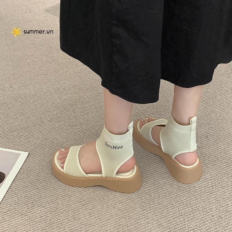 Giày Sandal Hở Ngón Đế Dày Phong Cách Mùa Hè Thời Trang Mới 2022 Cho Nữ