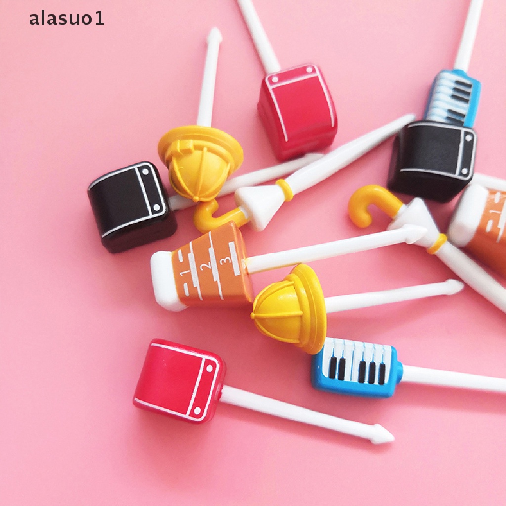 [alasuo1] Nĩa Ăn Trái Cây / Món Tráng Miệng Mini Họa Tiết Hoạt Hình Dễ Thương Cho Bé [VN