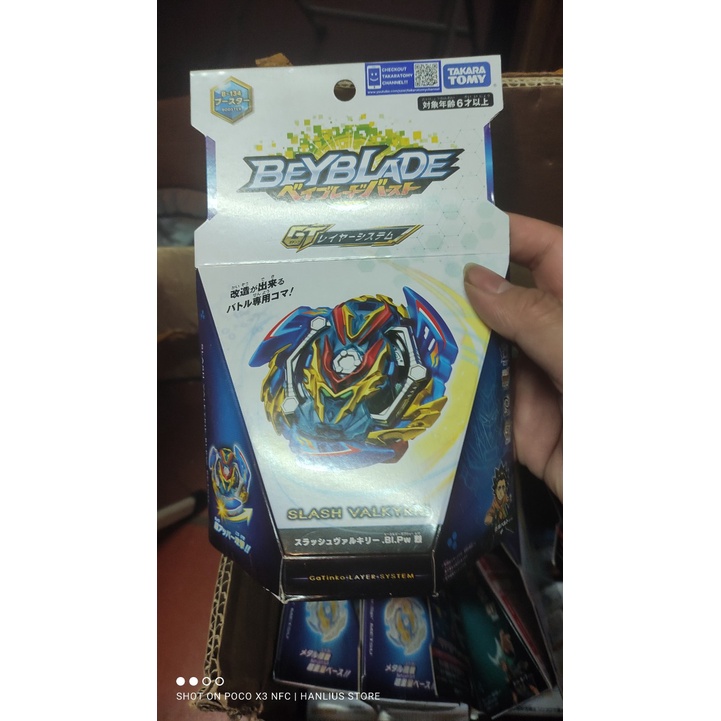 mô hình quay beyblade burst chính hãng new full box Slash Valkyrie b 134