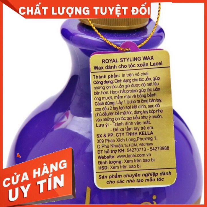 Wax tạo kiểu tóc Lacei ( hũ màu tím ) giữ nếp tóc uấn mềm -vào lọn tự nhiên-không bết -dưỡng tóc chống khô sơ trẻ ngọn