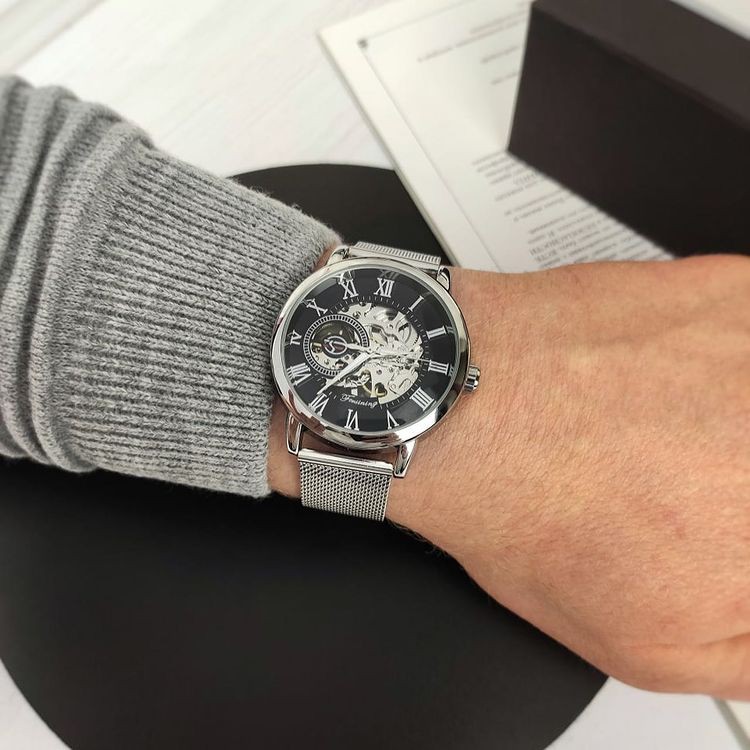 Đồng Hồ Cơ Nam Lộ Máy Chính Hãng Forsining Dây Thép Lưới Đẹp Thời Trang Cao Cấp Giá Rẻ | BigBuy360 - bigbuy360.vn