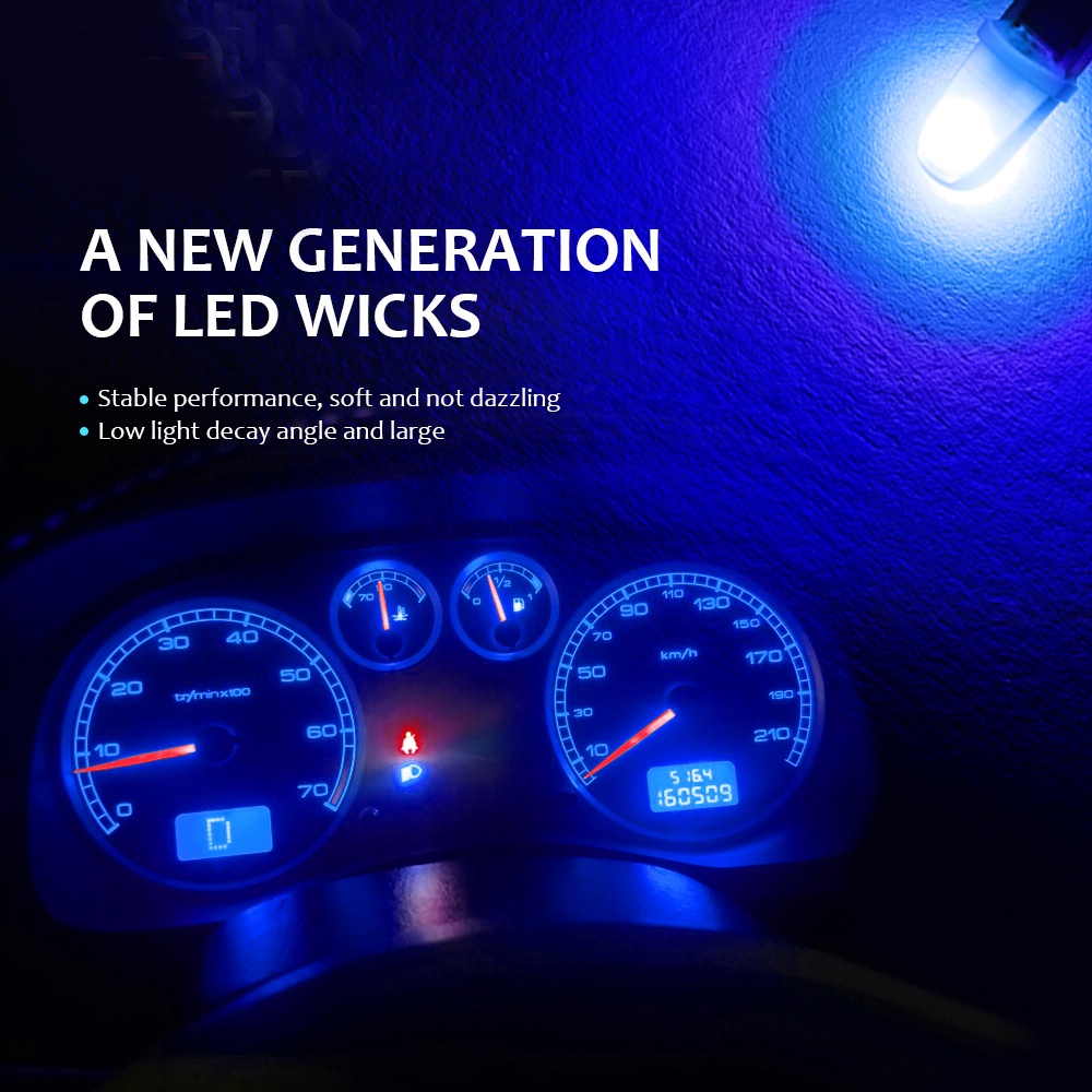 Bóng Đèn LED T5 W3W 3014 Gắn Bảng Điều Khiển Xe Hơi Chuyên Dụng