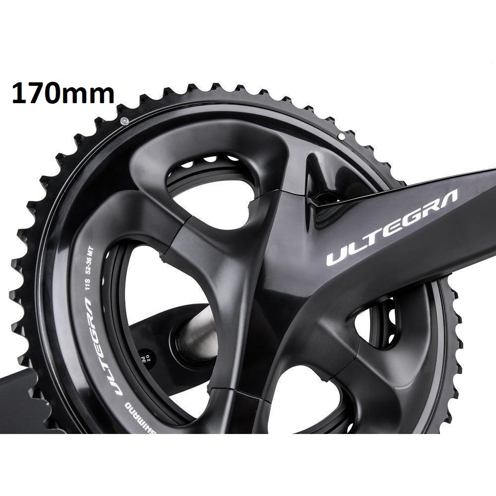 Giò dĩa  xe đạp hiệu Shimano Ultegra R8000 Hollowtech - Crankset 2x11-speed - Black