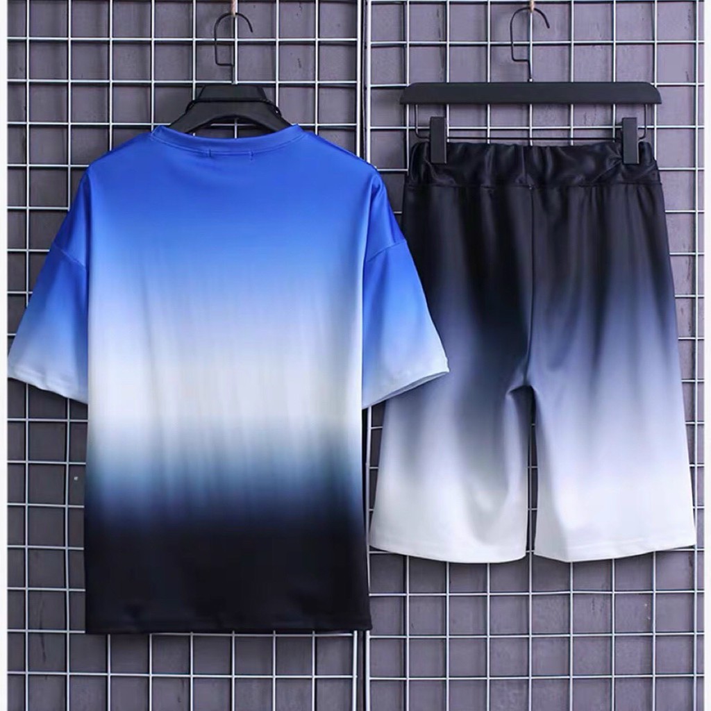 Đồ bộ nam nữ chất vải thun lạnh co giãn 4 chiều in chuyển nhiệt loang đẹp phong cách thời trang unisex (huiloulou)