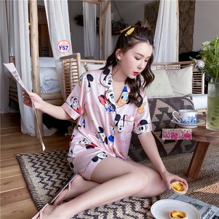 Pijama Lụa Cộc Tay Cao Cấp Y57