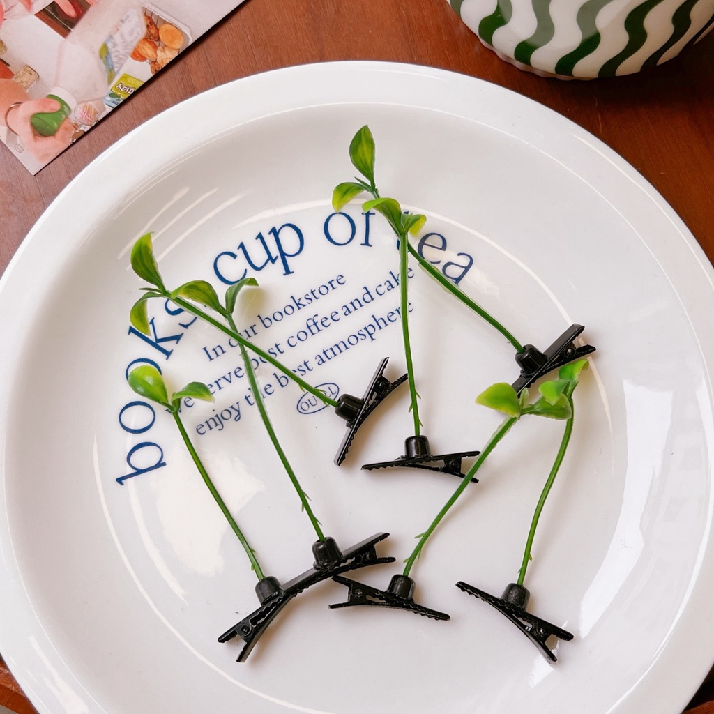 Kẹp Tóc Cỏ Dài Dễ Thương Vui Nhộn Dùng Để Trang Trí