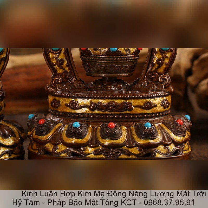 Kinh Luân Hợp Kim Mạ Đồng Năng Lượng Mặt Trời Để Bàn, Để ÔTô Có Pin Đi Kèm