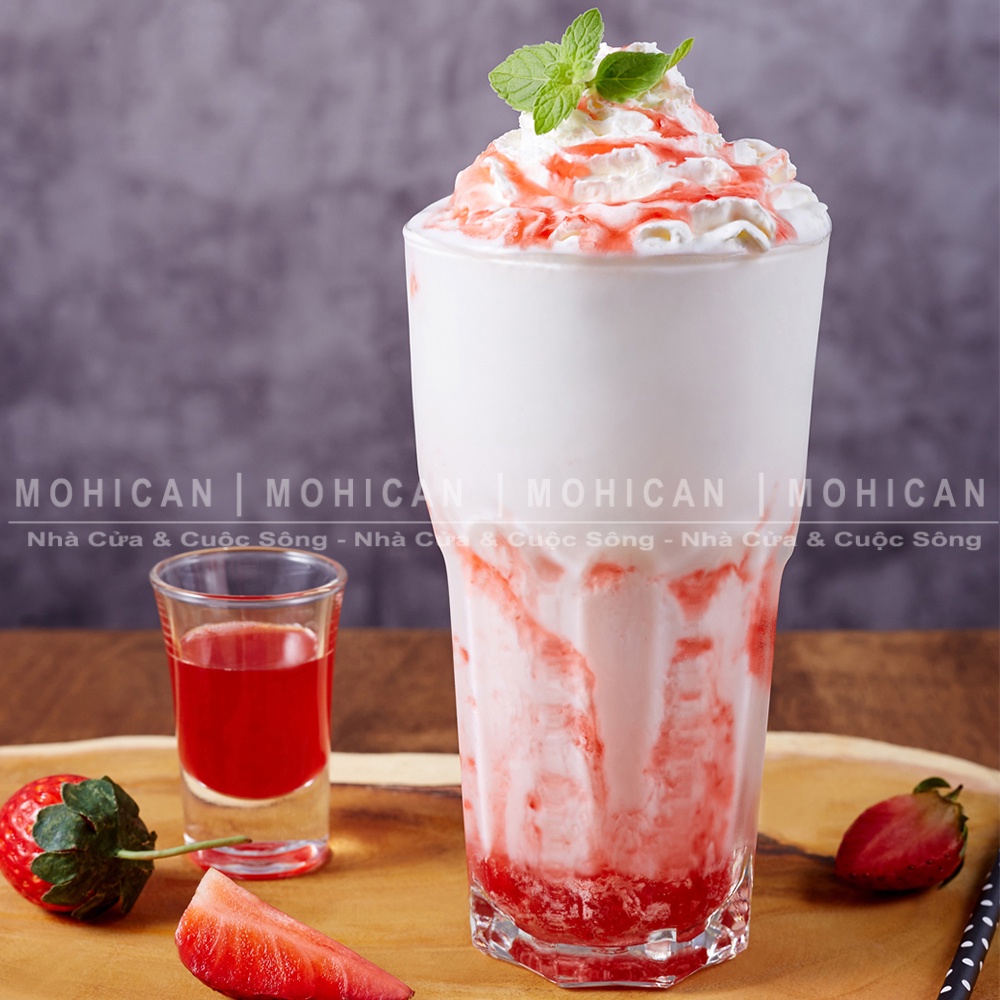 Ly thủy tinh cà phê sọc khía 380ml, cốc thủy tinh Lucky Centra Hi Ball uống soda, cao cấp Thái Lan dầy, đẹp LUKG-10005