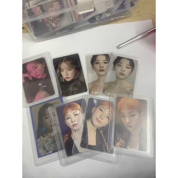 CARD ẢNH RED VELVET AR TICKET QUEENDOM RBB PSYCHO OFFICIAL SEULGI IRENE CHO PHÚ BÀ