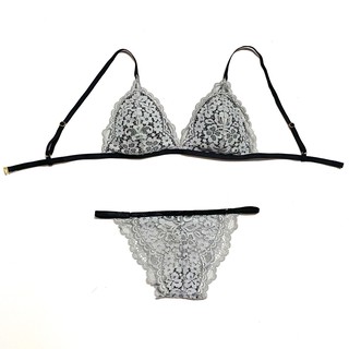HISEXY Set Đồ Lót Bralette Ren Cao Cấp Thiết Kế Gọng Mỏng Kiểu quần T B74