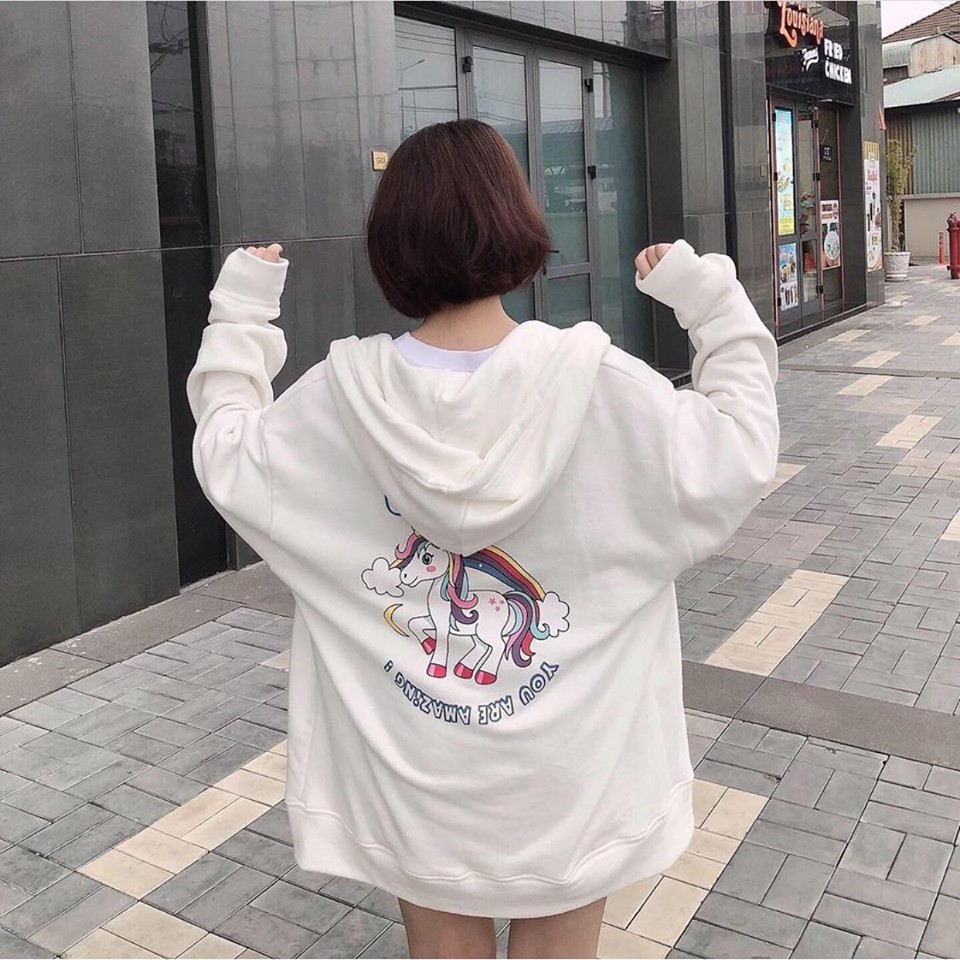 Nhập WAPCK111 giảm 25k đơn từ 200k - Áo Hoodie Nỉ KÌ LÂN UNICORN Unisex | WebRaoVat - webraovat.net.vn