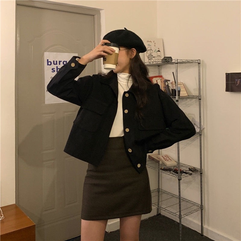 Áo khoác ngắn mỏng phong cách Hàn Quốc ngọt ngào cho nữ