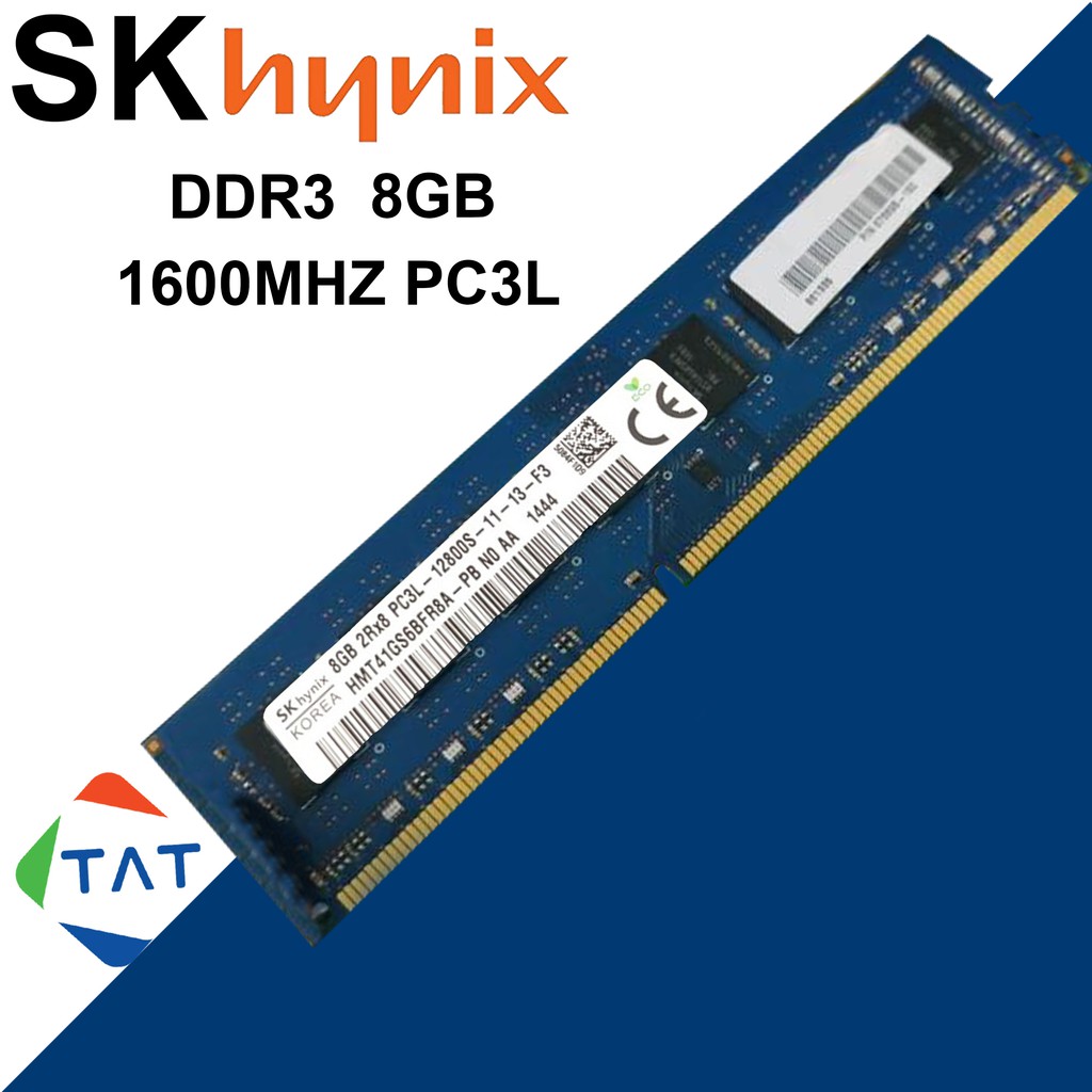 Ram Hynix Samsung Kingston DDR3 8GB 1600MHz PC3L-12800U 1.35V Dùng Cho Máy Tính Để Bàn PC Desktop