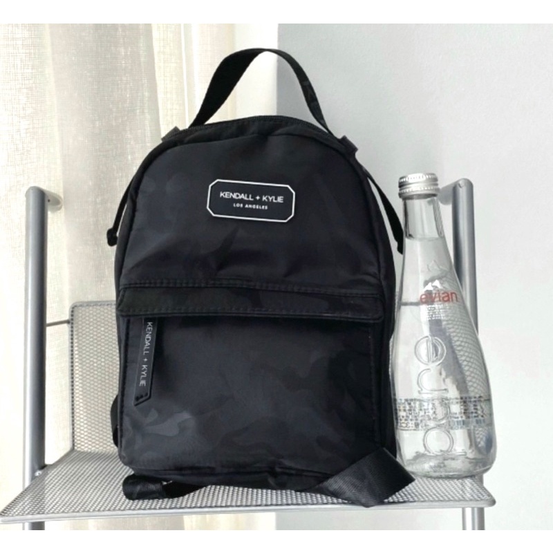 TNS-Balo mini siêu nhẹ hottrend Kendal&Kylie Backpack-chất vải dù xịn sò-màu đen vân camel siêu cá tính