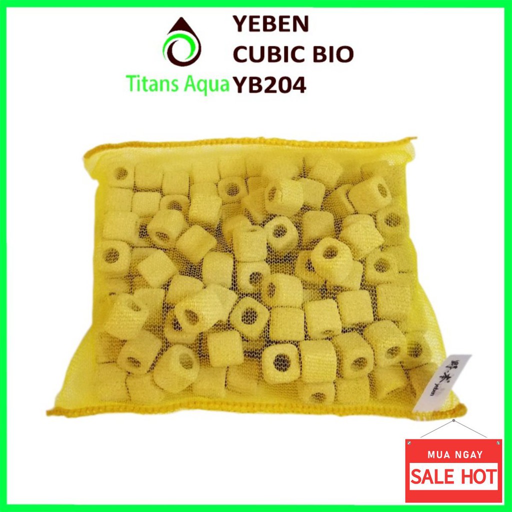 SỨ LỌC YEBEN SUPER CUBIC BIO RING - YB 204👌 SỨ LỌC HỒ CÁ 🤞 túi 1 lít ~ 450g