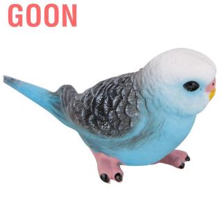 Goon 2Pcs Miniature Simulation Parrot Figurine Animal Model Home Decor Children Educational Toy