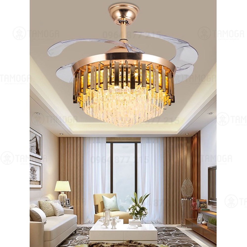 Đèn quạt trần trang trí DQ 8042