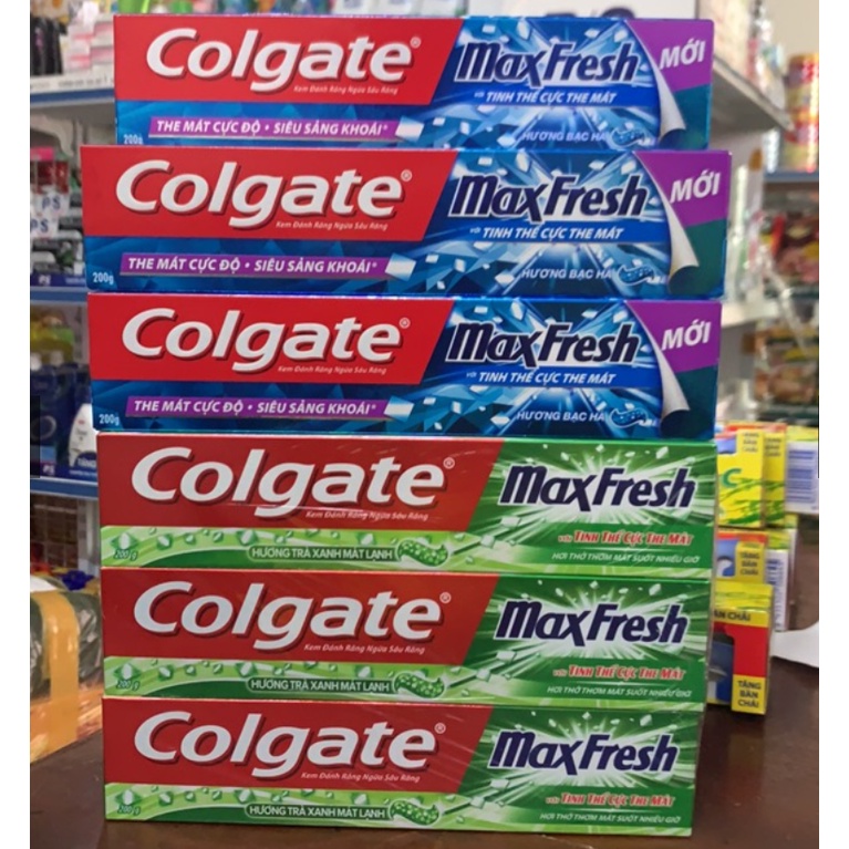 Kem Đánh Răng Colgate Max Fresh 180G Hương Bạc Hà/trà xanh