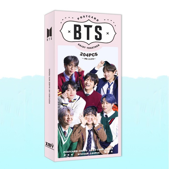 Bộ ảnh BTS 30 tấm có kèm lomo và hình dán