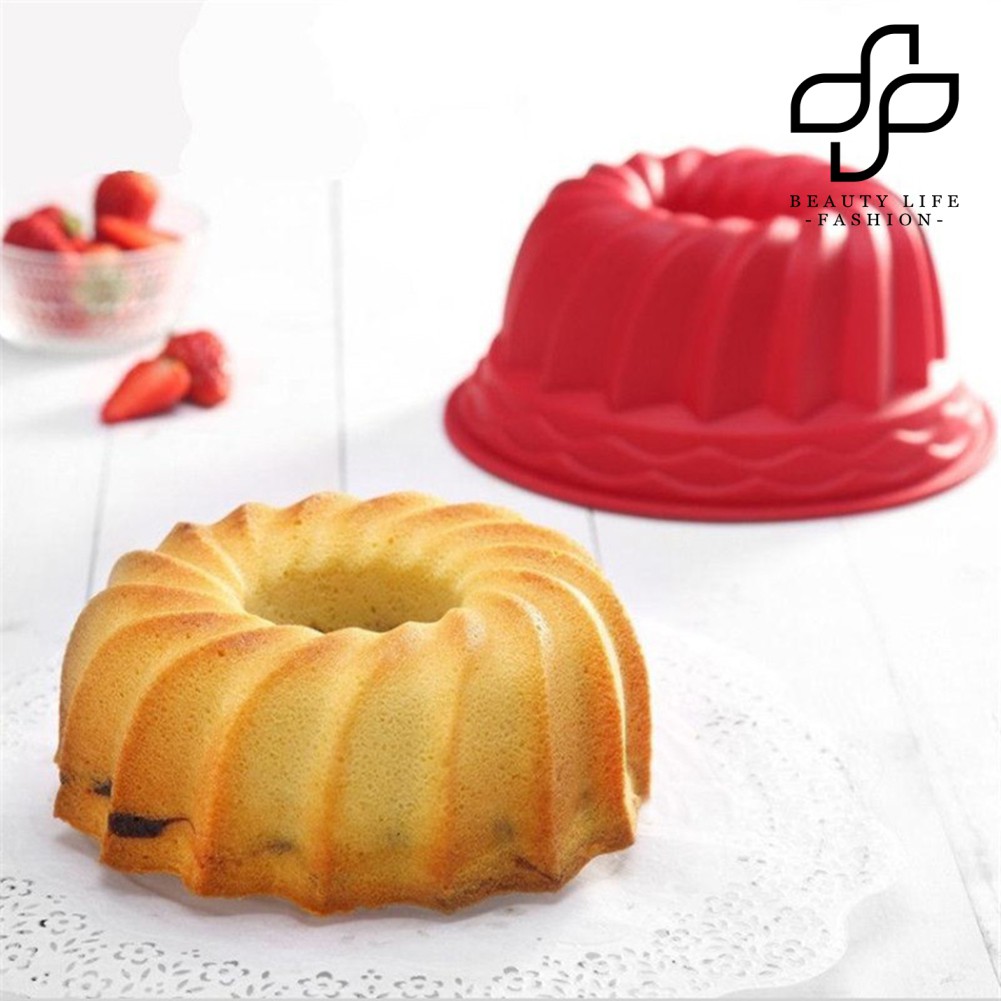 Set 2 Khuôn Silicon Làm Bánh Tạo Hình Xoắn Ốc Sáng Tạo