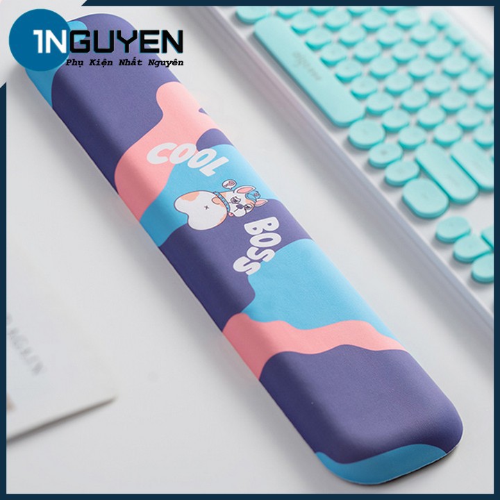 Thanh Kê Tay Gõ Bàn Phím Đệm Silicon Hình Mông Cún Corgi