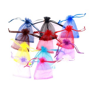 Túi vải voan dây rút đựng quà, mỹ phẩm, đồ handmade nhiều màu nhiều cỡ