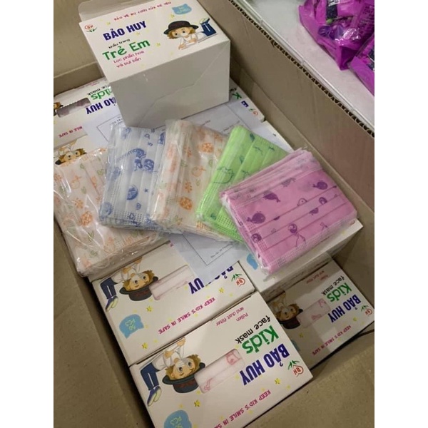 Khẩu trang y tế trẻ em Bảo Huy hộp 30 chiếc