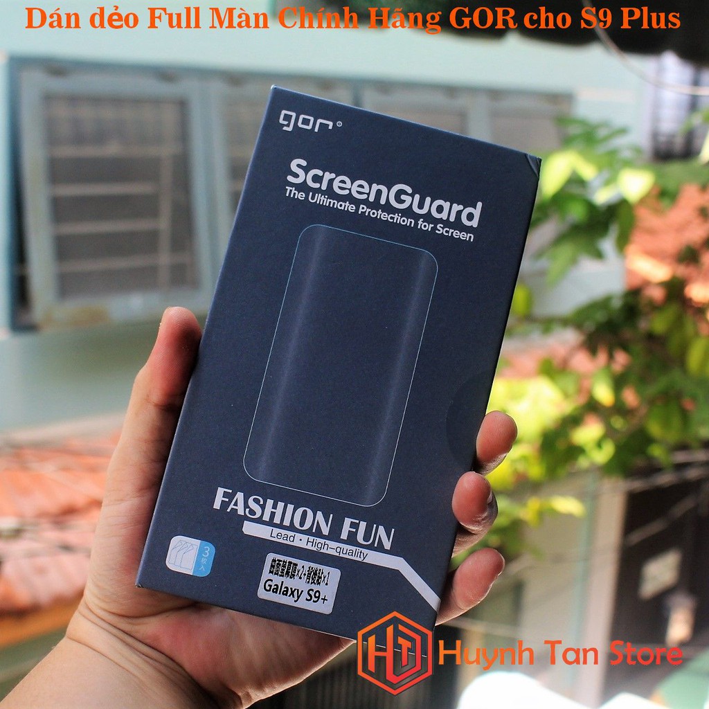 Dán dẻo Full Màn 3D Samsung S9 Plus chính hãng GOR (2 Dán 3D mặt trước,1 Dán 3D mặt sau, 1 Dán Carbon)