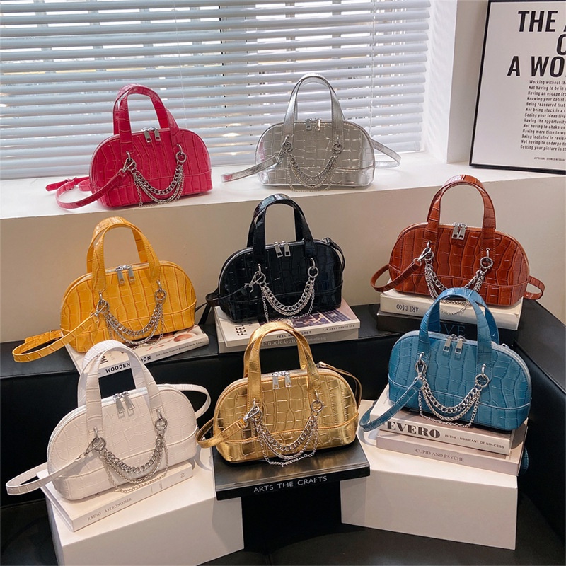 Túi Đeo Chéo Hình Vỏ Sò Bằng Đá Cổ Điển Dành Cho Bạn Nữ