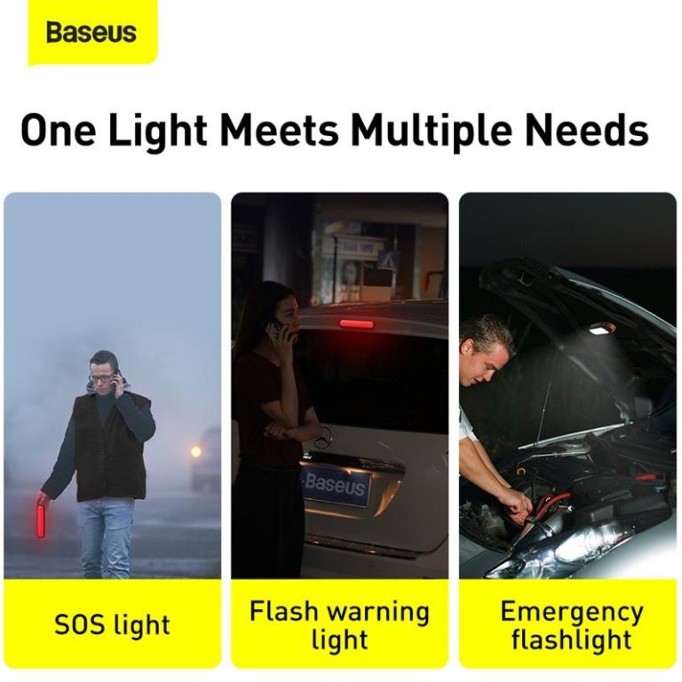 Baseus -BaseusMall VN Đèn pin sạc năng lượng mặt trời đa năng Baseus Solar Emergency Car Flashlight