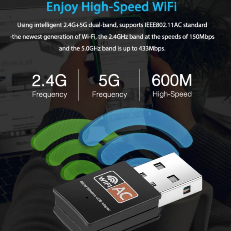 [CÓ SẴN] USB 3.0 Nâng cấp thu wifi 5G, AC 1200Mbps 5Ghz,  Anten dài Gigabit - BẢO HÀNH 6 THÁNG | BigBuy360 - bigbuy360.vn