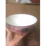 Bát đĩa bát tràng cao cấp  bát đĩa sứ- Bộ bát tràng cao cấp HOA ĐỎ