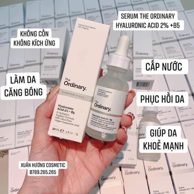 (BILL US) - Serum The Ordinary Hyaluronic Acid 2% + B5 cấp nước, phục hồi da