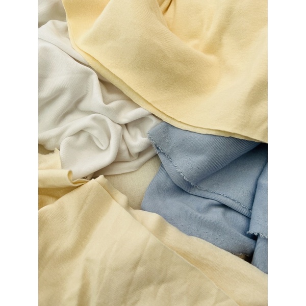 Vải thun tăm nhuyễn màu pastel