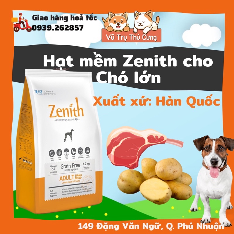 [Mã PET50K giảm Giảm 10% - Tối đa 50K đơn từ 250K] Hạt mềm Zenith Adult dành cho Chó lớn, Hàn Quốc