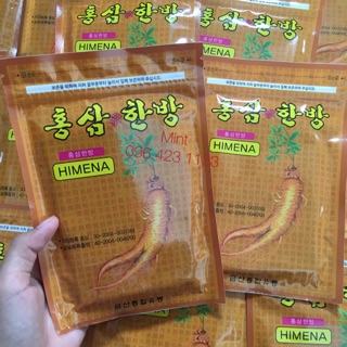 [Combo 3 gói] Miếng dán cao hồng sâm Hàn Quốc