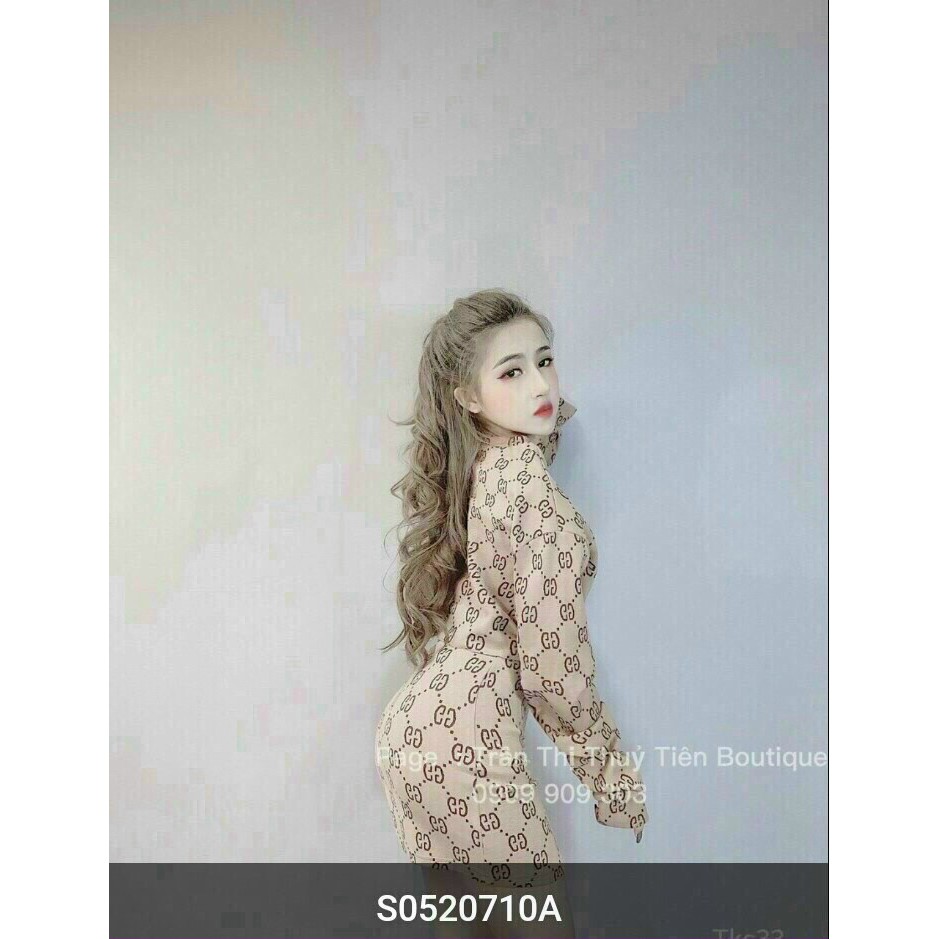 SET CHÂN VÁY & ÁO TAY DÀI IN DG