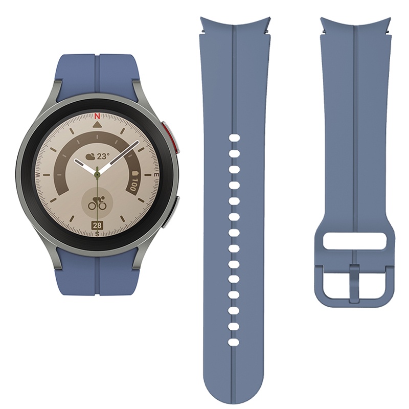 Dây Đeo Thể Thao Bằng Silicone Cho Đồng Hồ Thông Minh Samsung Galaxy Watch 4 5 40 44Mm 5 Pro 45Mm 4 Classic 42 46Mm